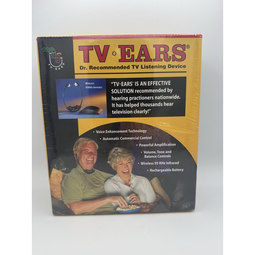 TV EARS Original Wireless Headset System TV Hearing Aid Device Sealed New